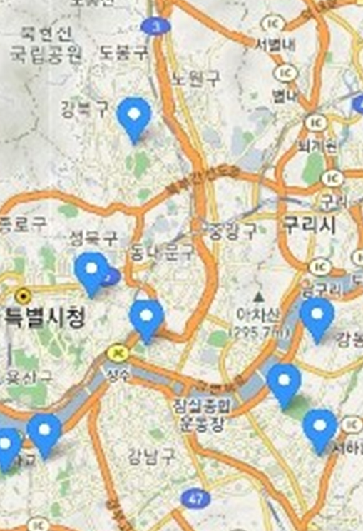 체력인증센터 지도